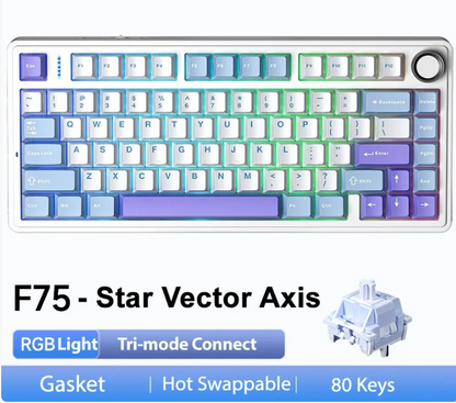 Triple-Link Wireless Mechanical Keyboard